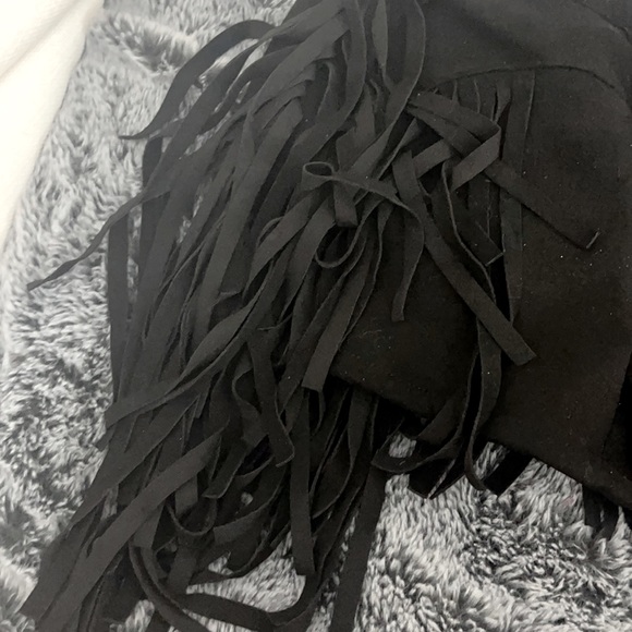 Size Small Super Cute Black Haoduoyi Fringe Shorts - Picture 2 of 2